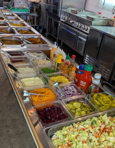 Bild på vår salladbuffé